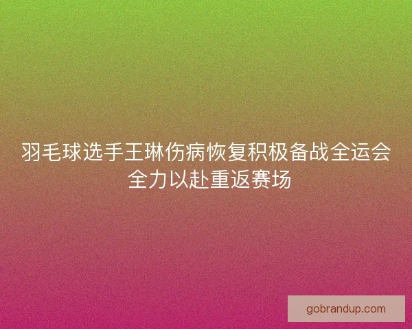 羽毛球选手王琳伤病恢复积极备战全运会 全力以赴重返赛场